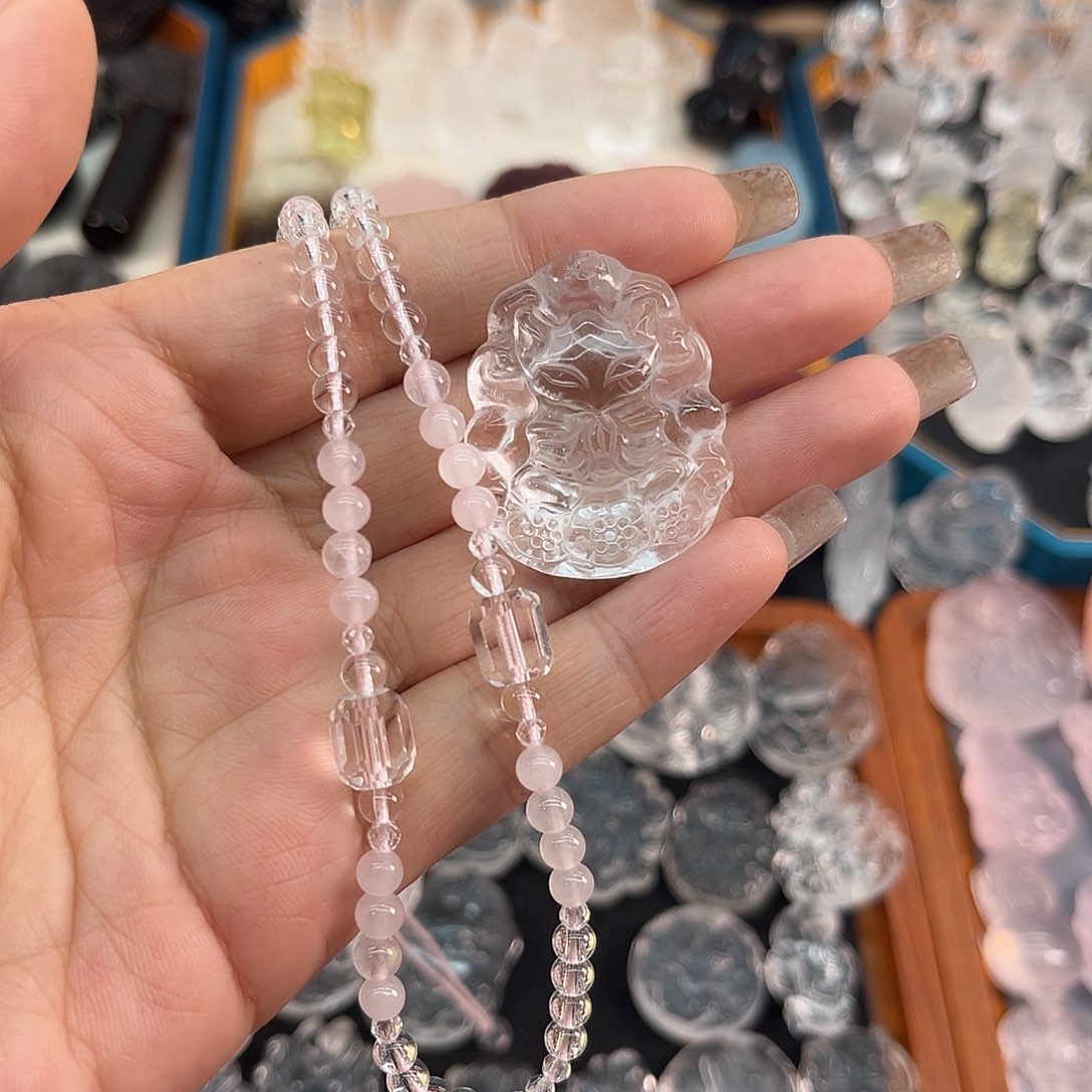 水晶珠宝半成品未镶嵌晚***、40