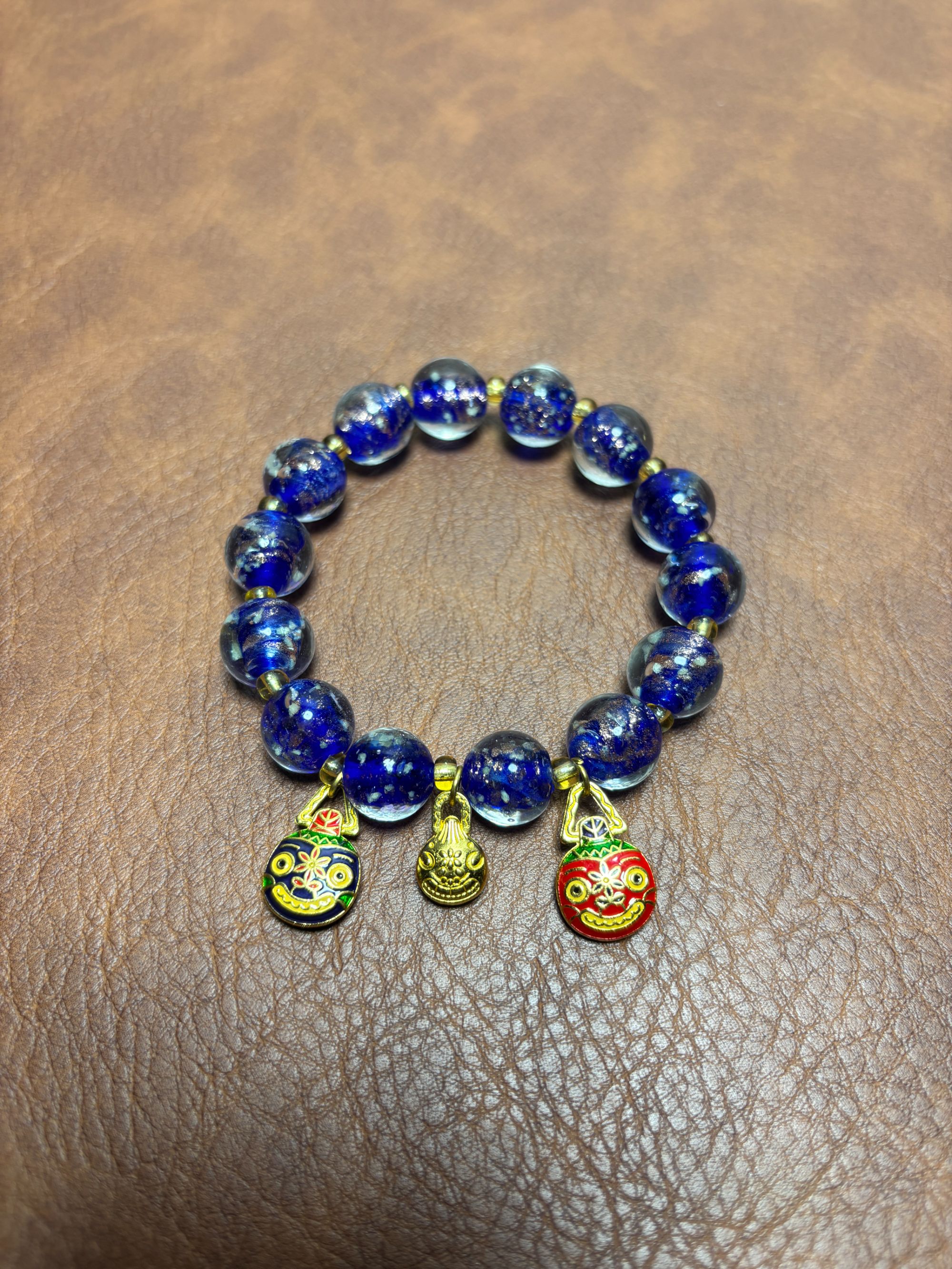 A0022 精品高端文玩 吞金兽香灰琉璃手串（无礼盒）