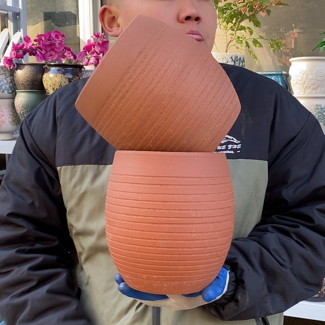 紫砂花盆口16高20福利