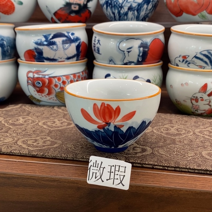 釉下老陶泥手工绘制