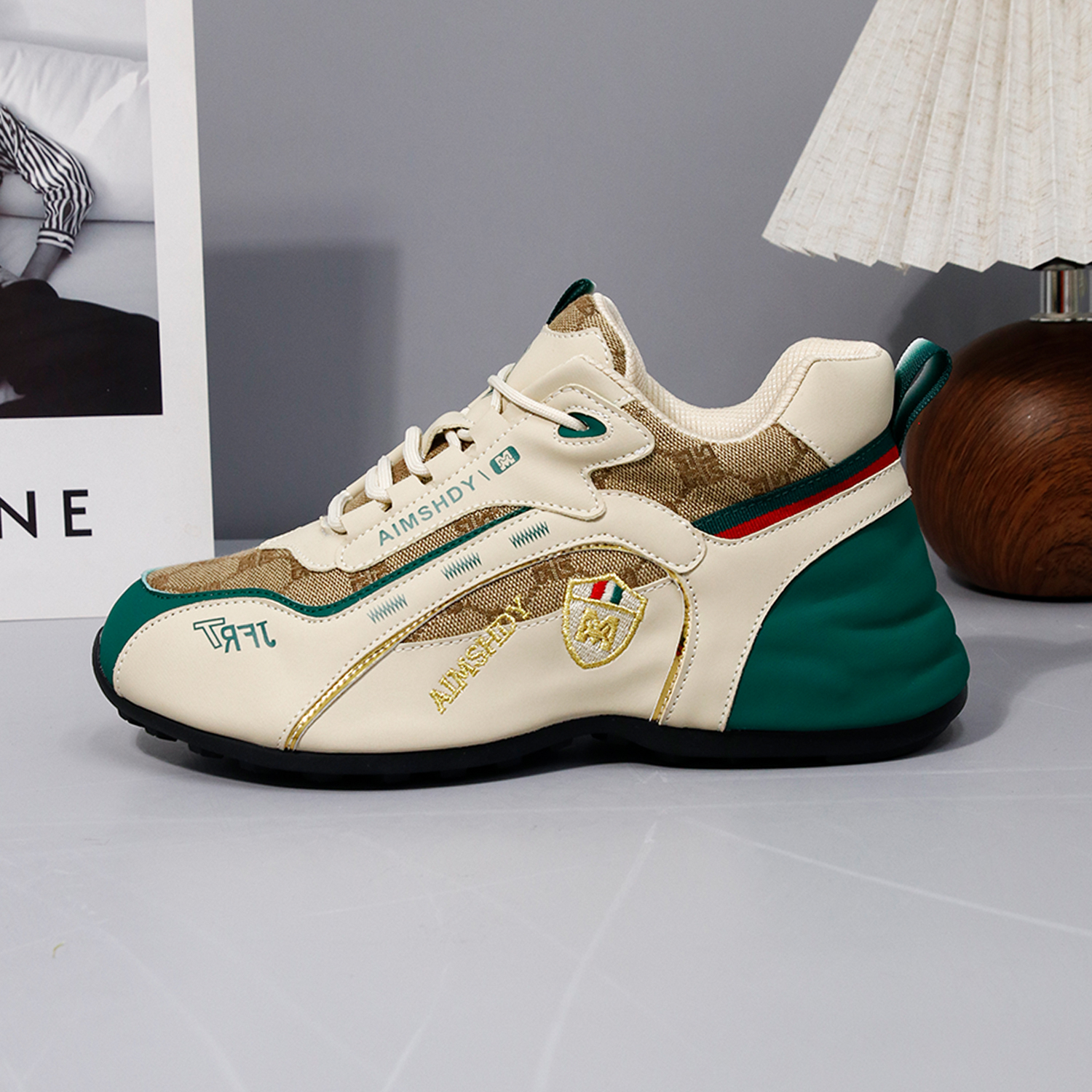 2025单鞋时尚春季潮鞋男士百搭透气厚底四季运动鞋韩版男鞋666-1