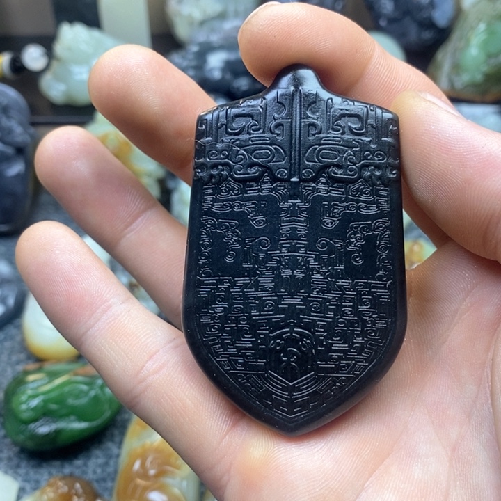 和田玉（糖玉）挂件未镶嵌博*