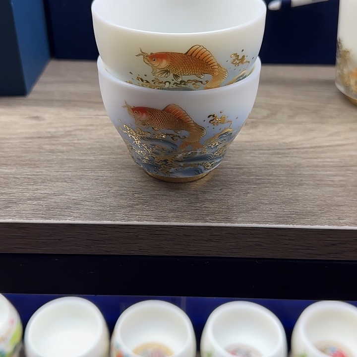 茶盏素烧主人杯鱼