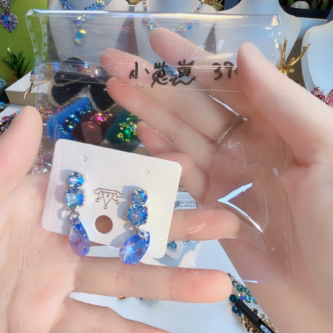 布艺合金华子erj耳夹