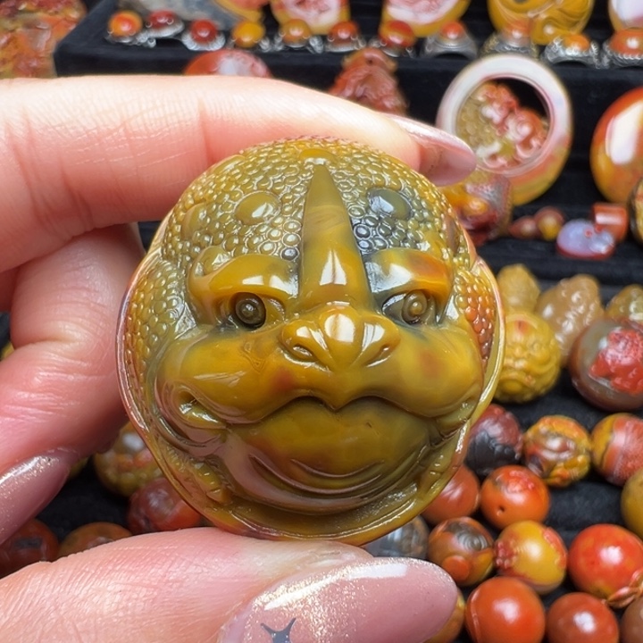 玛瑙/玉髓未镶嵌战国红