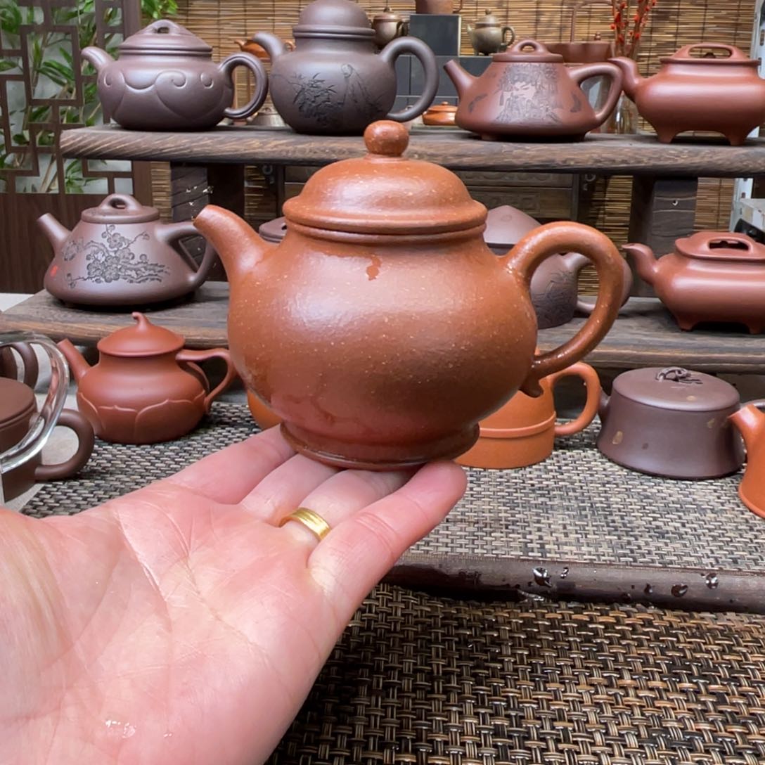 紫砂茶壶宜兴原矿紫砂手工制210