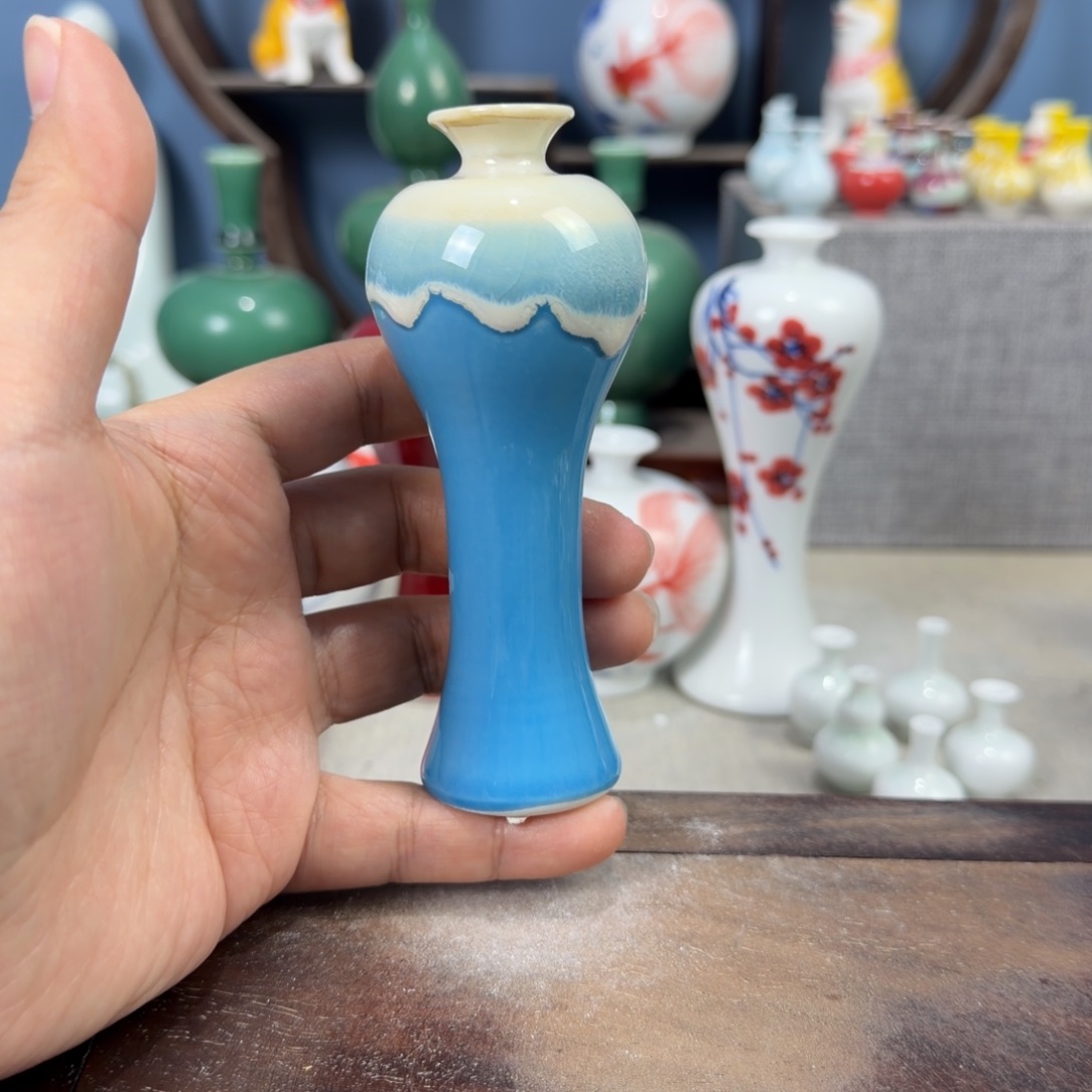 陶瓷手工小花器摆件