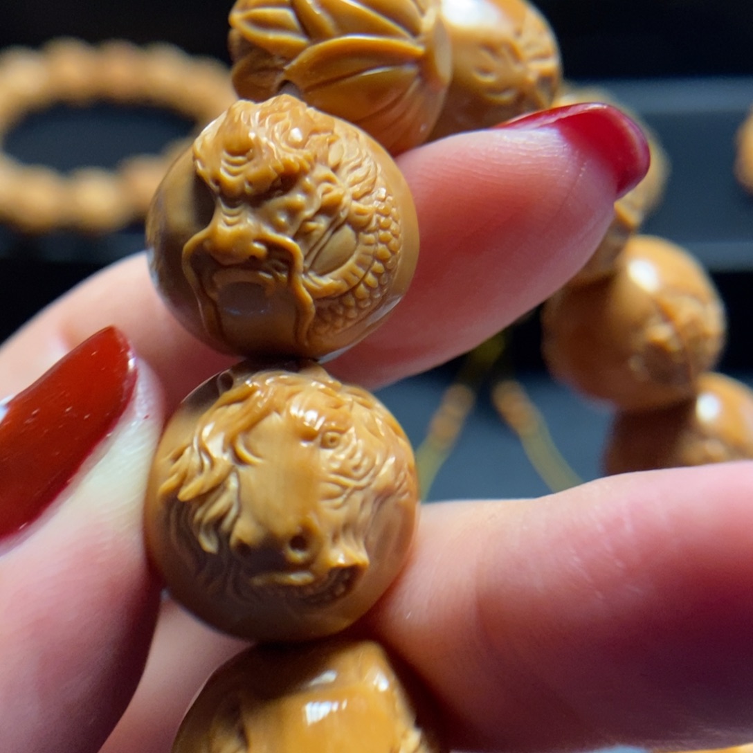 猴头核桃手串米*头十二生肖