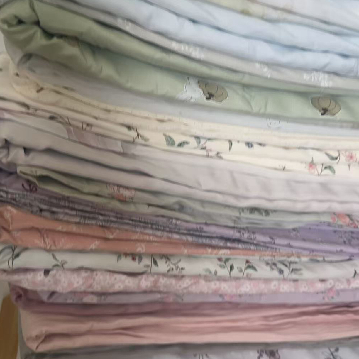 云柔、天丝棉布条双层拼接被套100%全棉性价比超高的双人款被罩