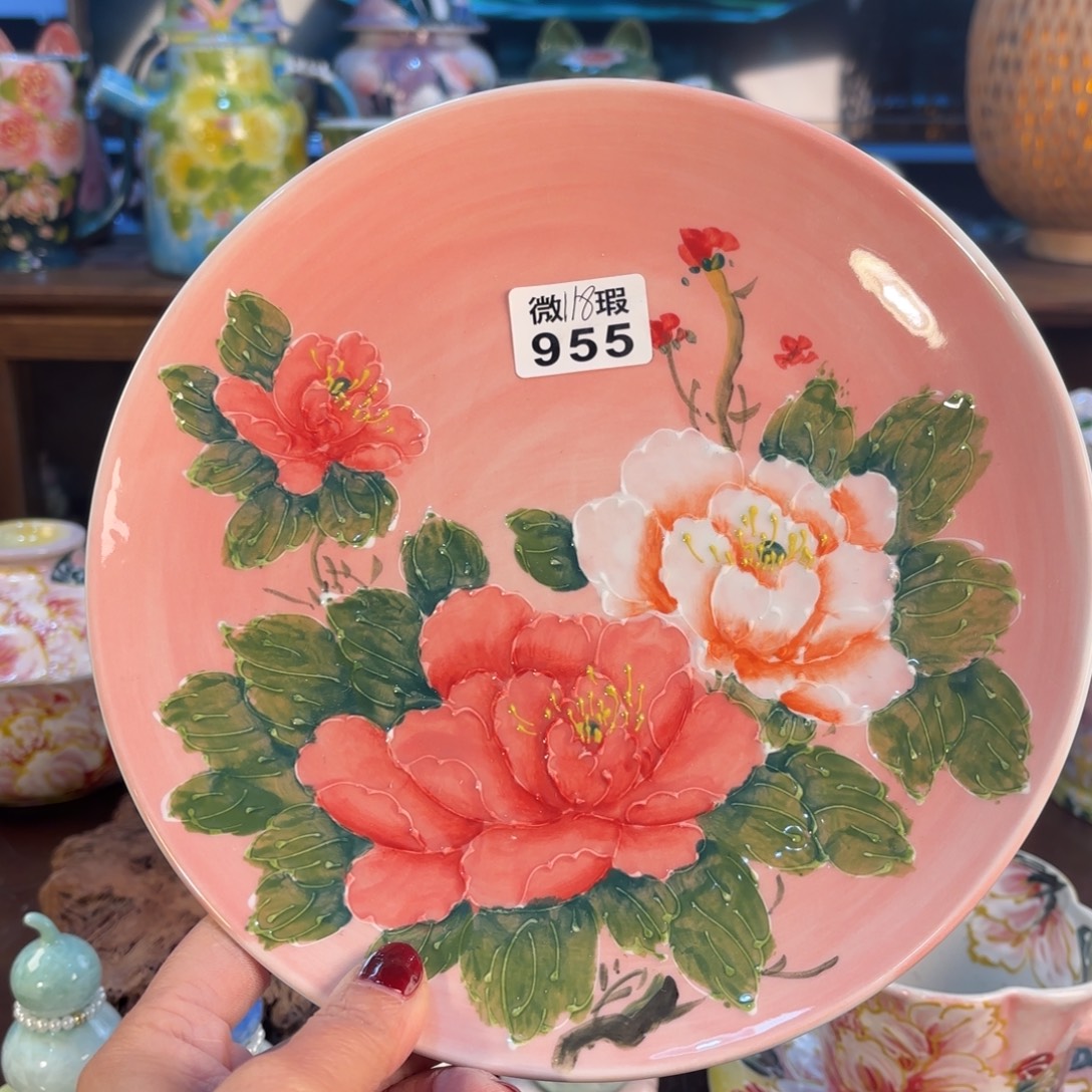 景德镇手绘高温釉下彩陶瓷茶具