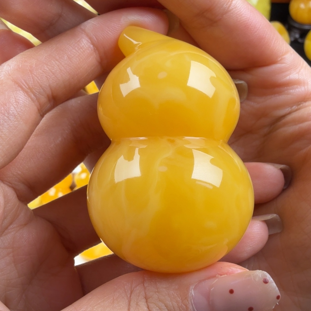 琥珀未镶嵌颈饰纯天然琥珀蜜蜡无优化