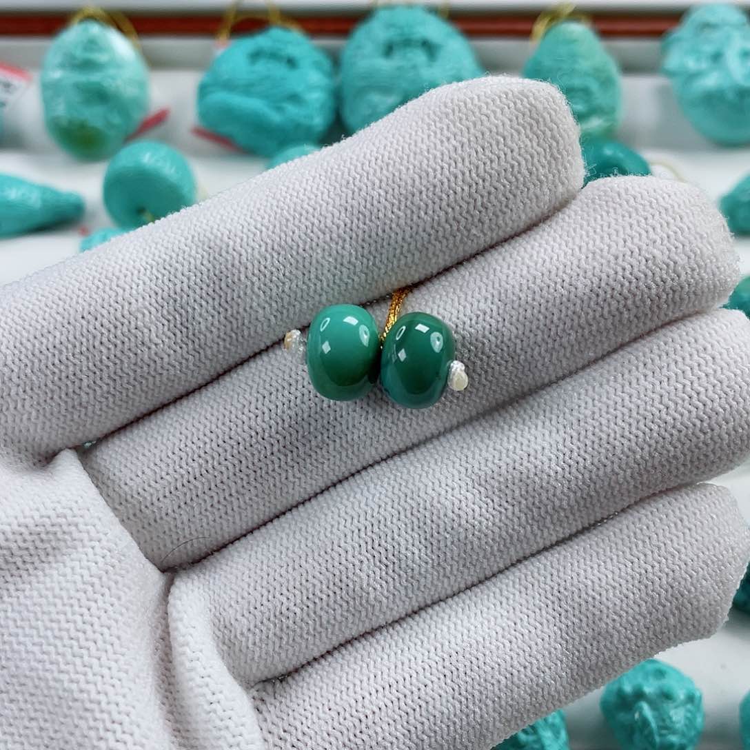 绿松石车挂未镶嵌