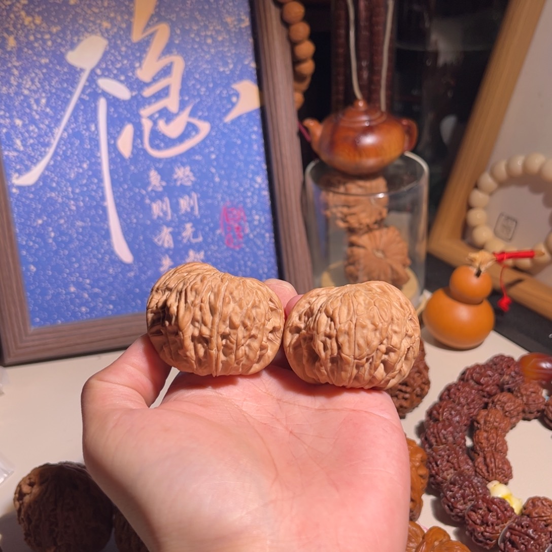 把件文玩核桃43蝴蝶磨