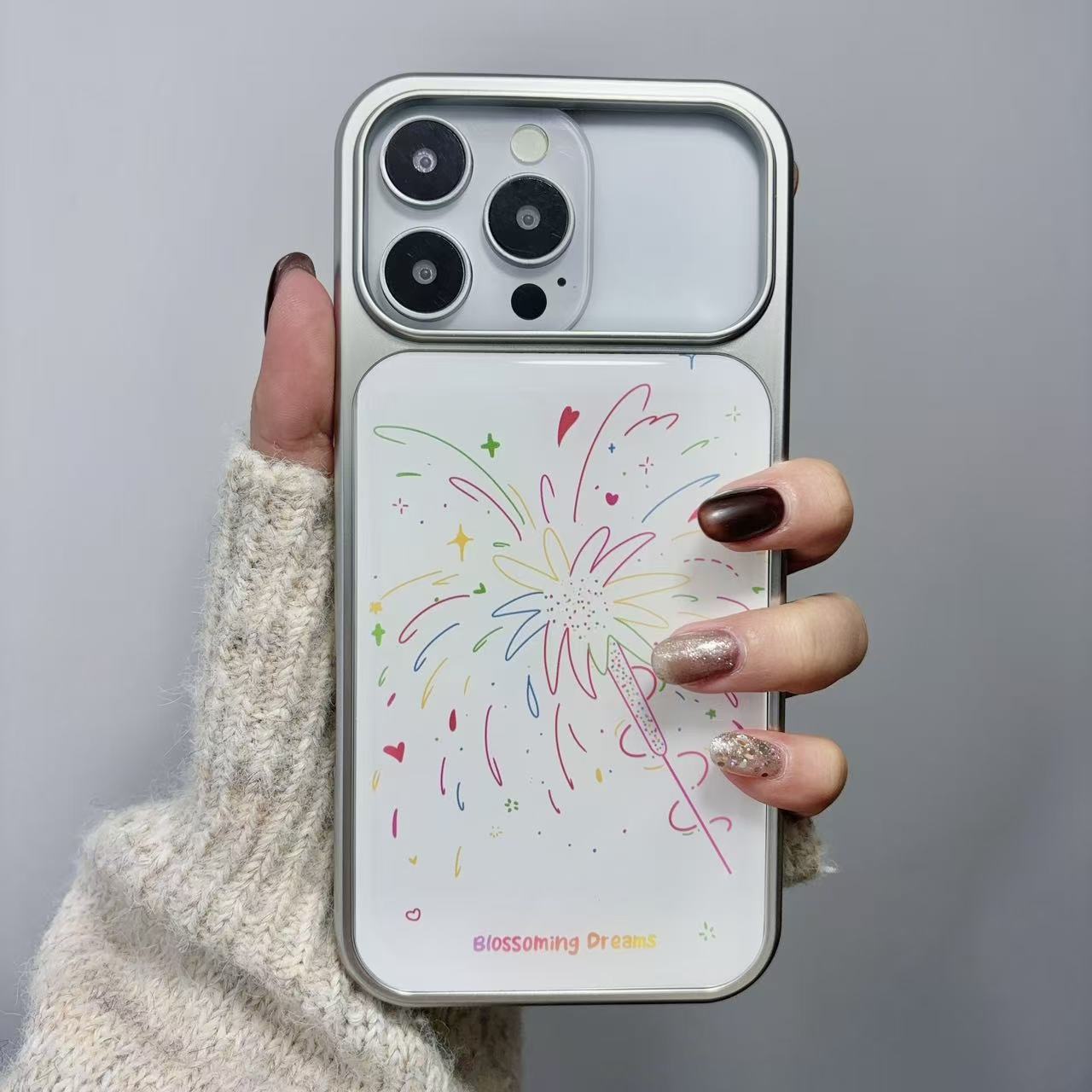 银边滴胶手机壳防摔可爱卡通夏天