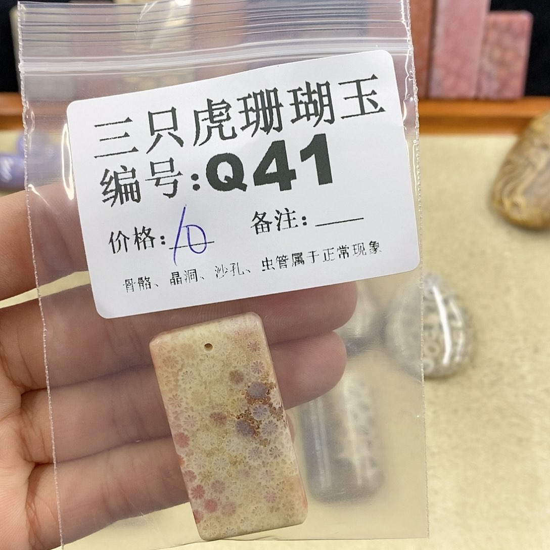 硅化珊瑚（珊瑚玉）1未镶嵌没****哈