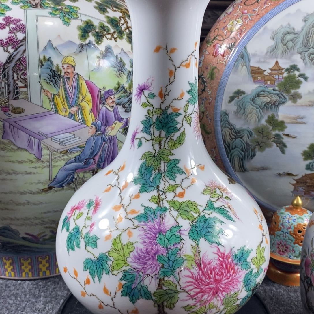 清***静陶其他手工手绘陶瓷摆件工艺品