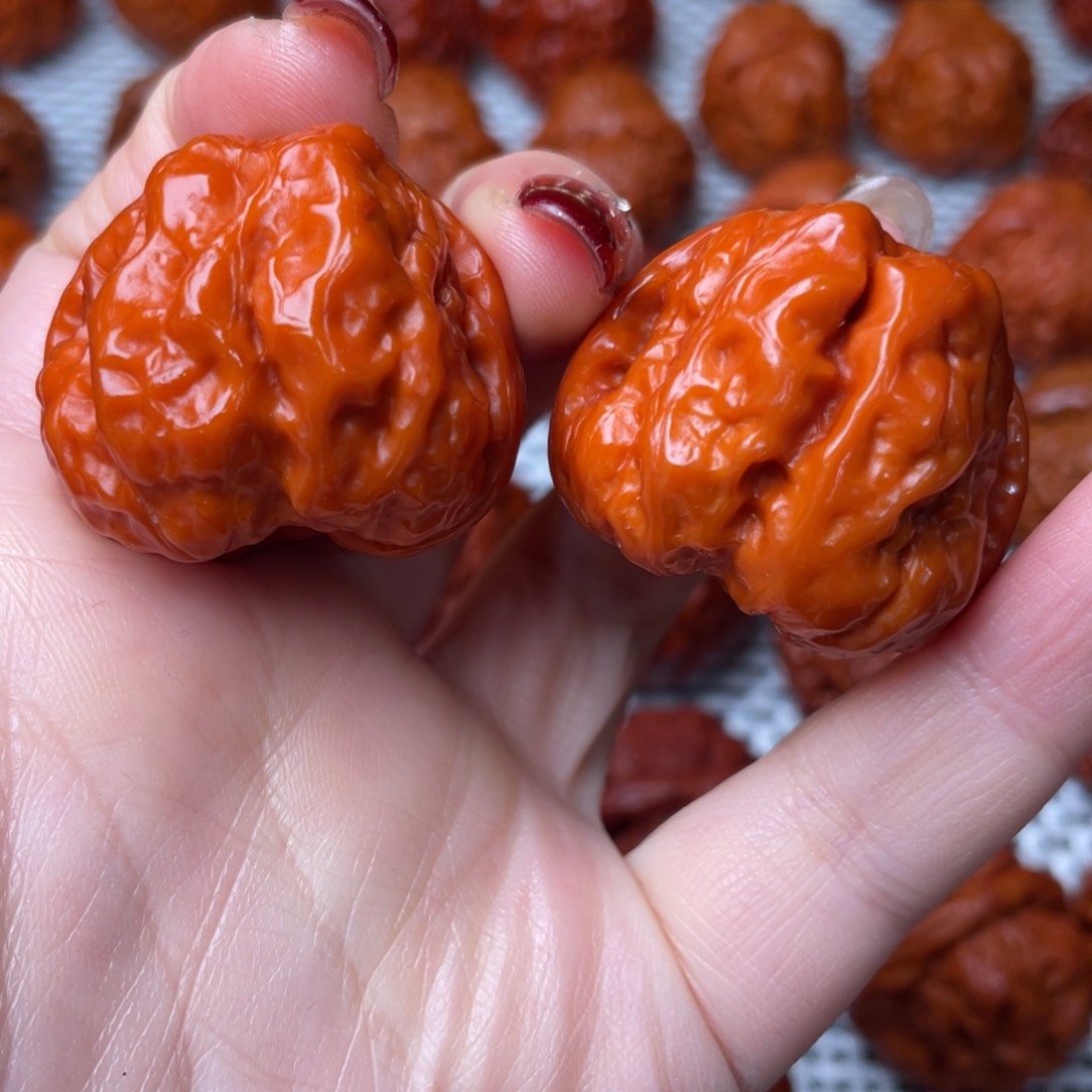 桃核吊坠文玩核桃 手把件 蛤蟆头 35