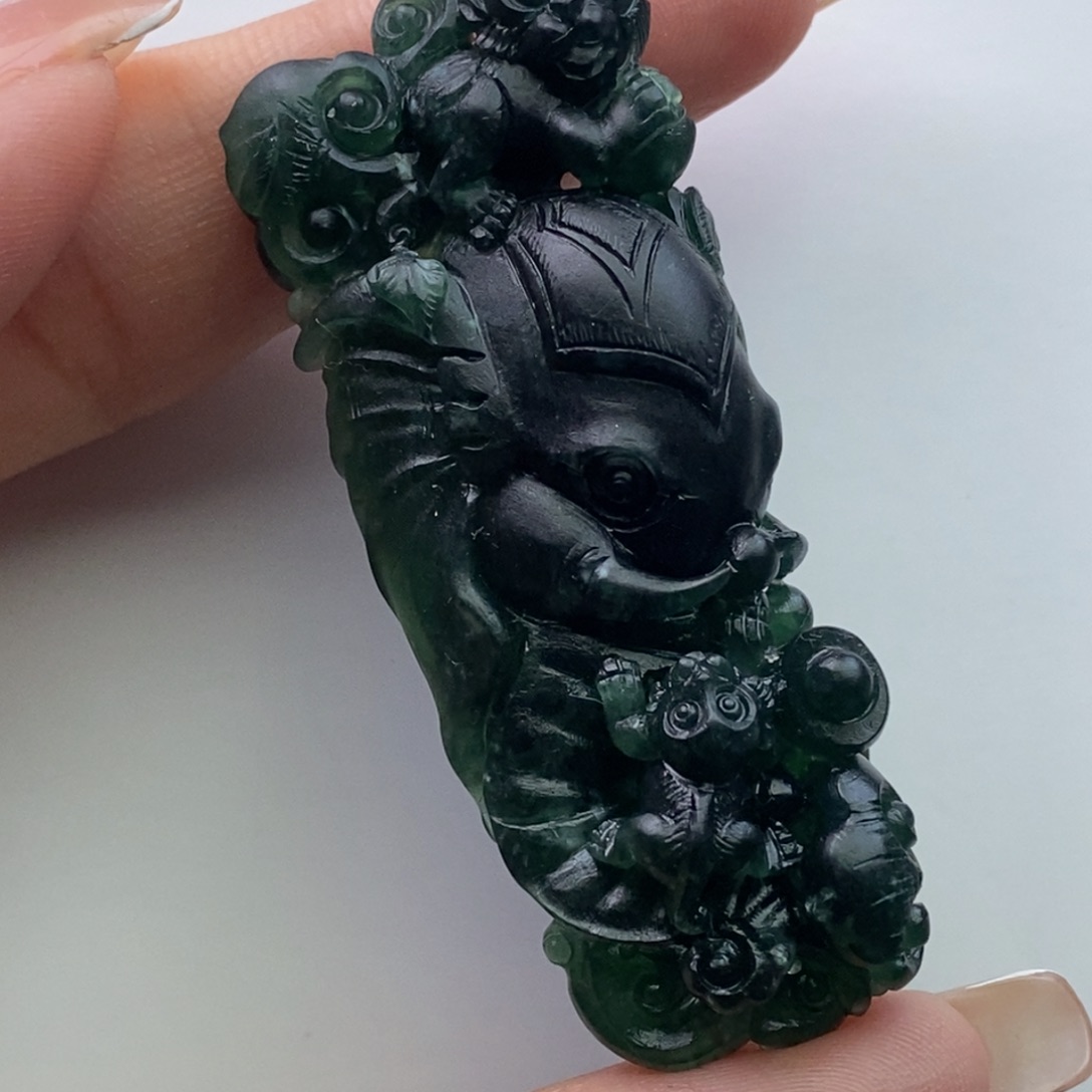 定制翡翠未镶嵌佛****人毛货定制无鉴赏