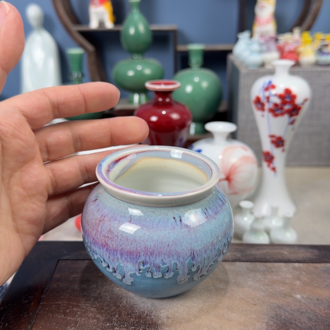 陶瓷手工小花器摆件