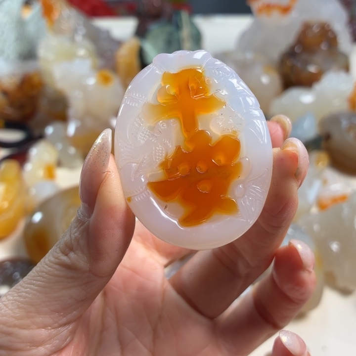 玛瑙/玉髓未镶嵌吊坠(不含链)