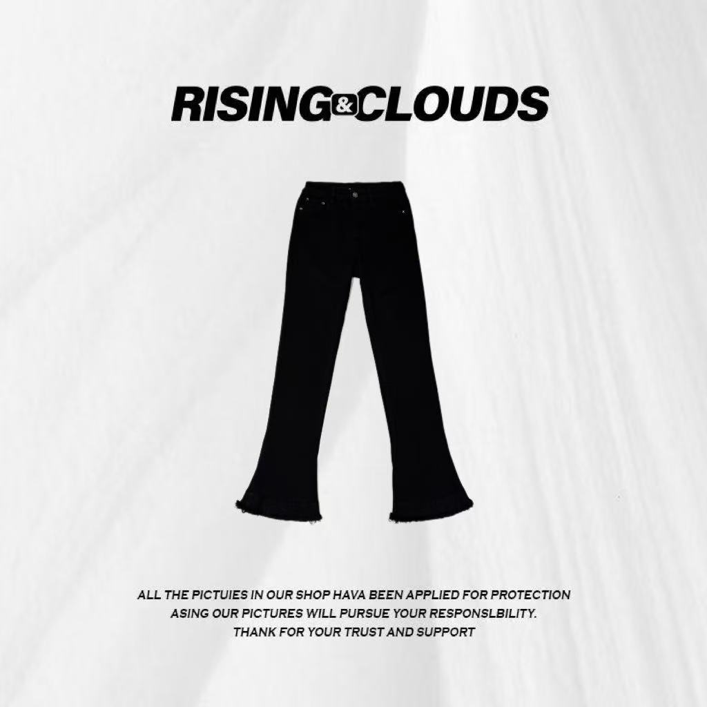 RISING&CLOUDS莎莎【暗香舞】时尚透气百搭显瘦马蹄裤080185