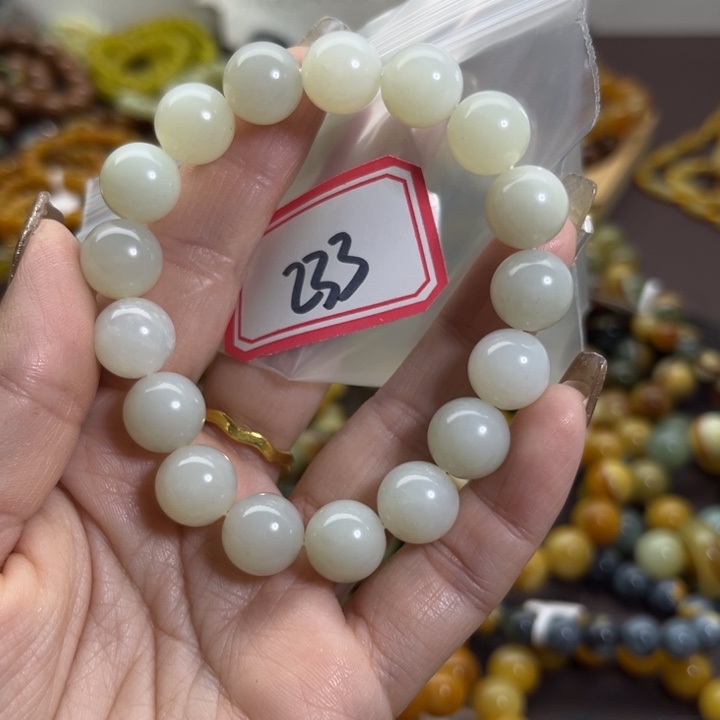 蛇纹石玉未镶嵌手链