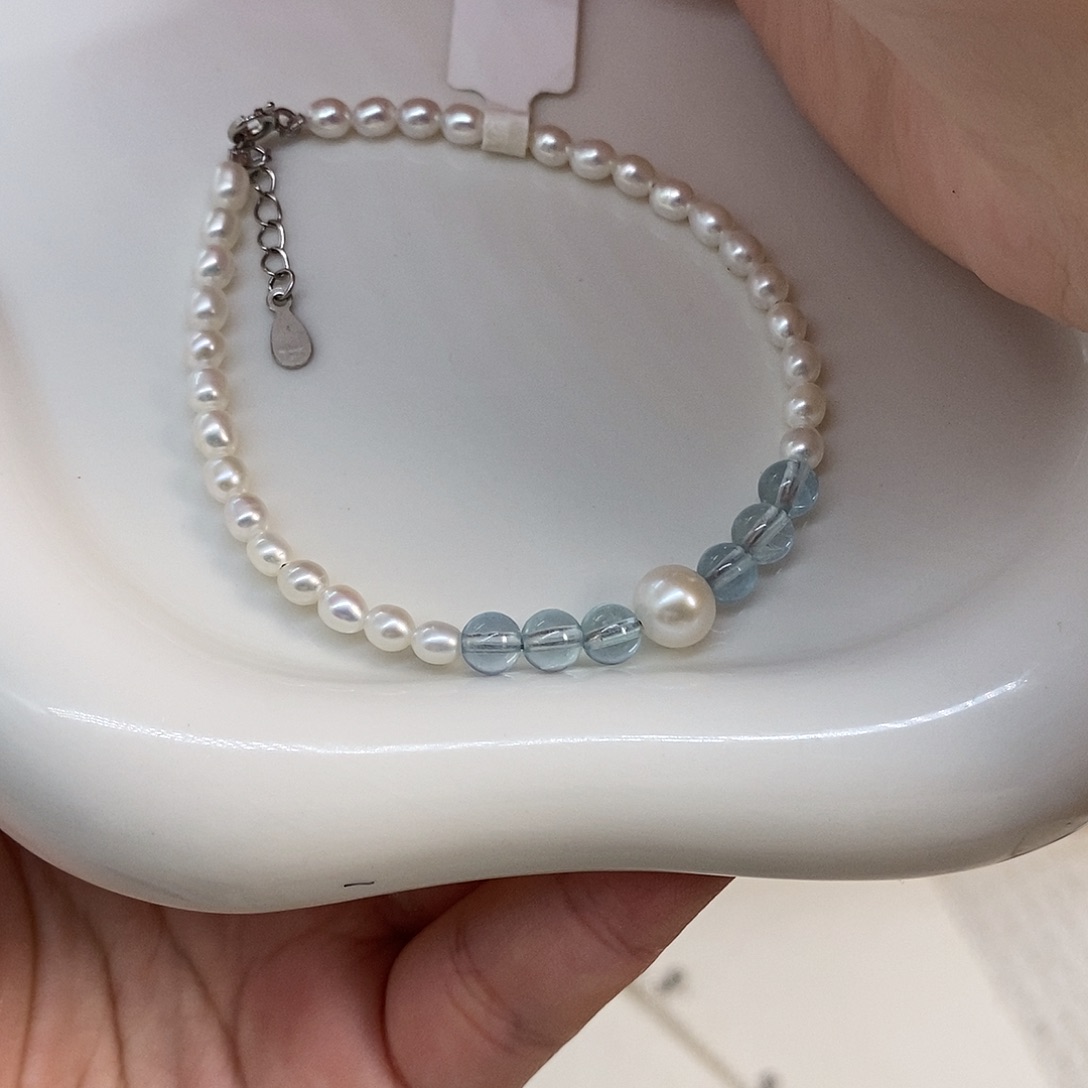 颈饰淡水珍珠银S925镶嵌