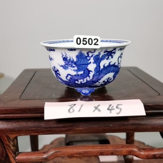 陶手工手绘大德堂釉盆