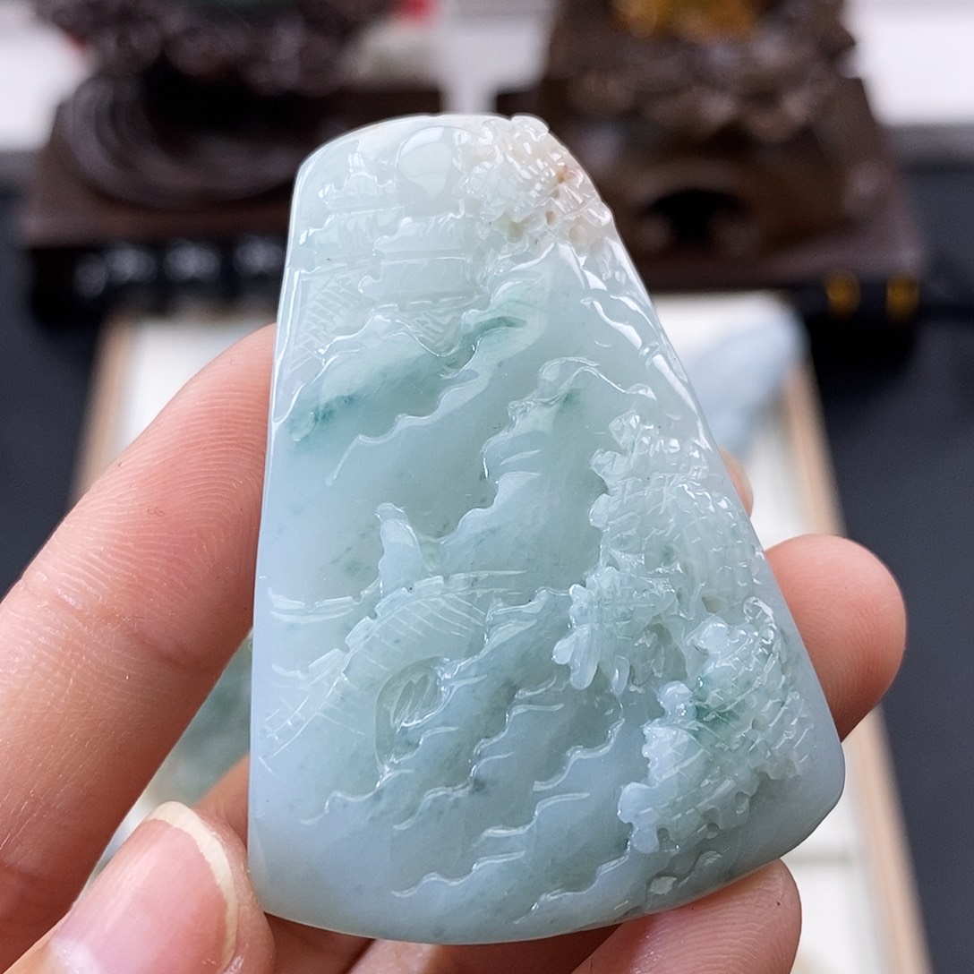 颈饰未镶嵌翡翠缅甸翡翠a货