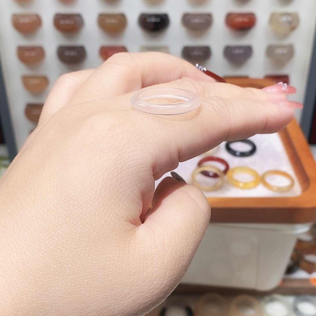 无***羡玛瑙/玉髓未镶嵌戒指港17