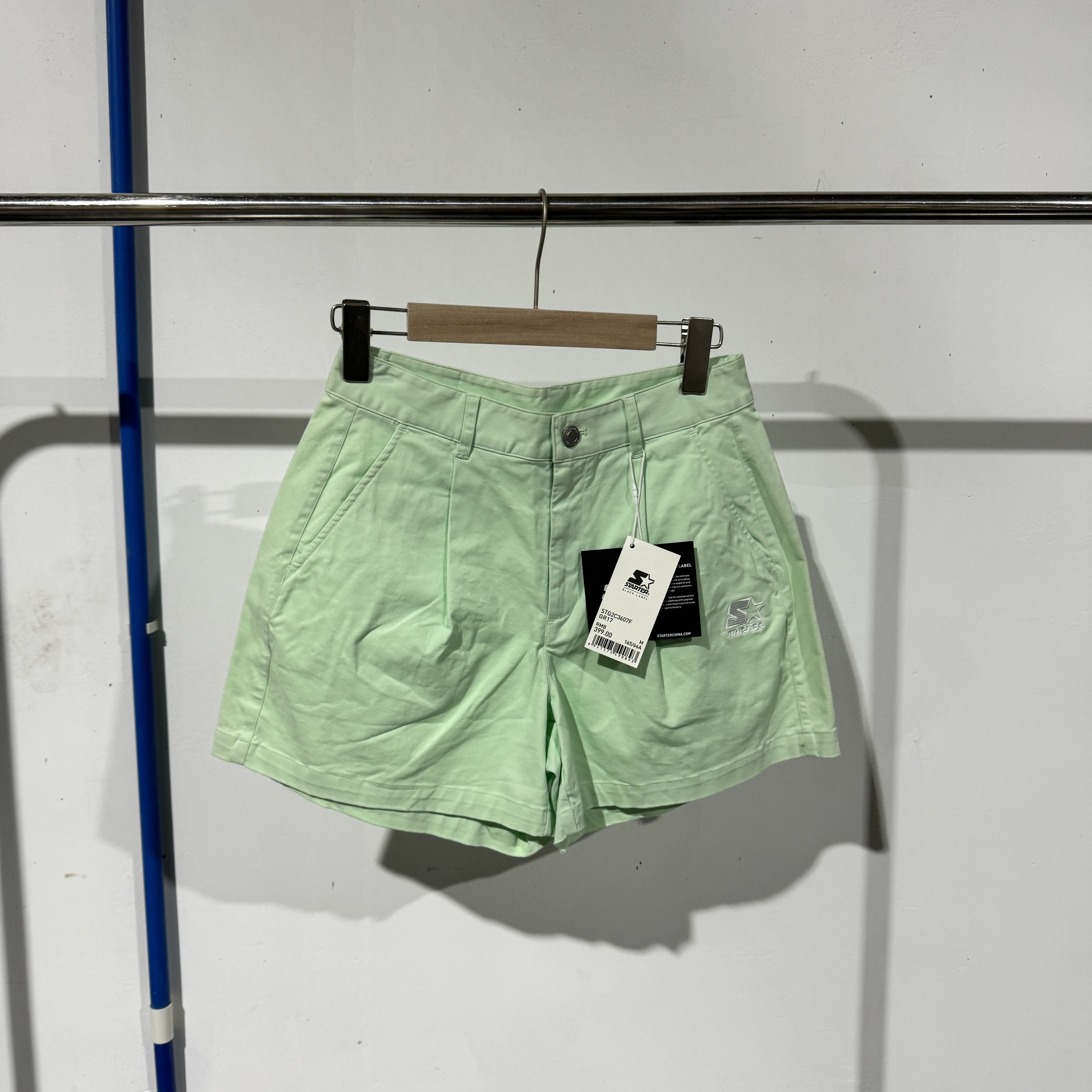 【壹号仓】starter 绿色 梭织短裤 STG2C3607F