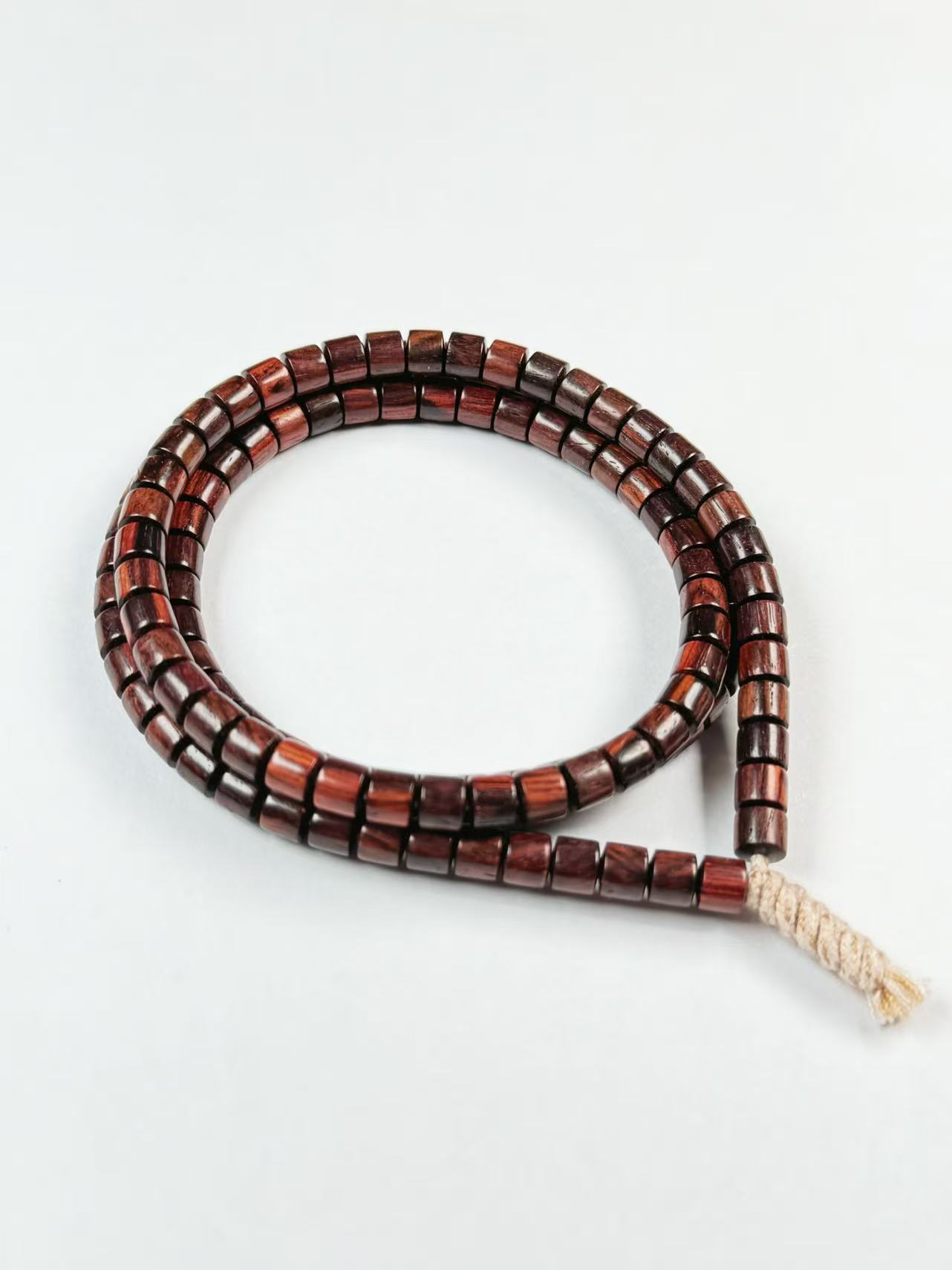 海南黄花梨【藏式竹节桶】5.0*5.7mm 老料紫油梨原生态 