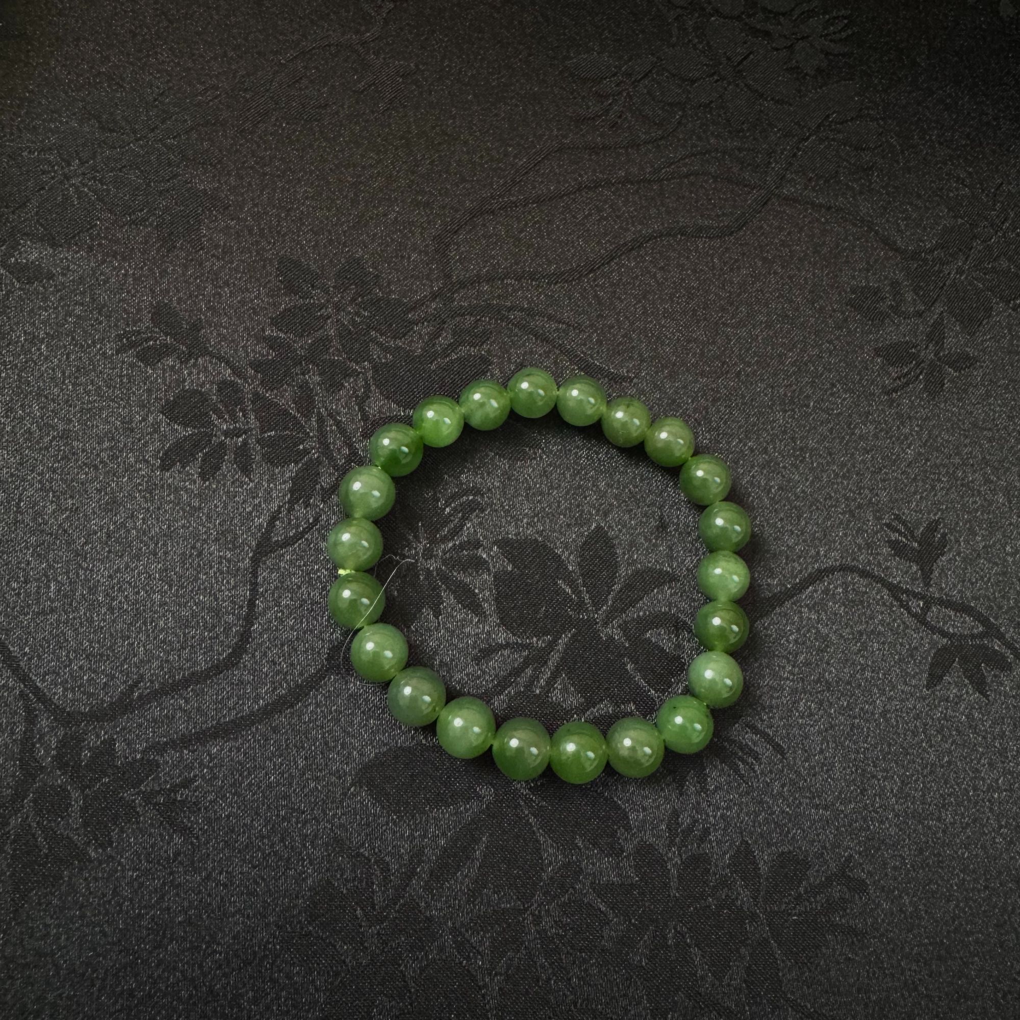 大华珠宝  和田玉碧玉高冰手串 简约气质百搭 