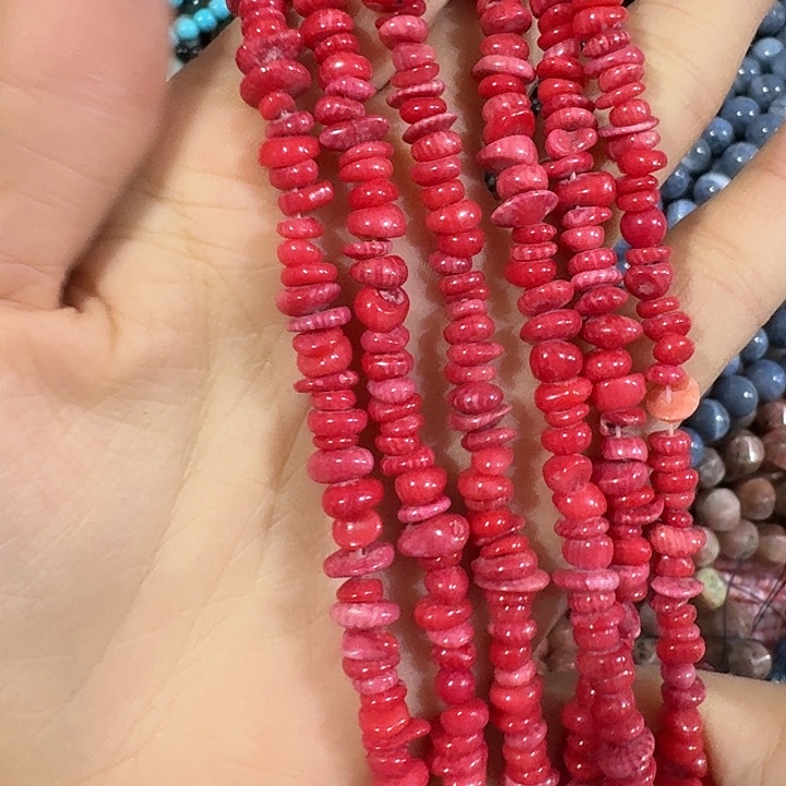 玛瑙/玉髓合金珠宝半成品一条三姑娘碎石