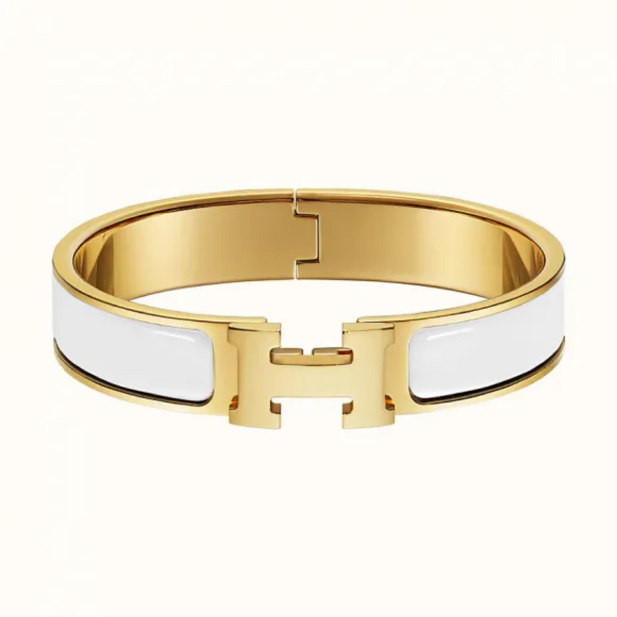 95新 Hermes/爱马仕 爱马仕98新女士H扣珐琅