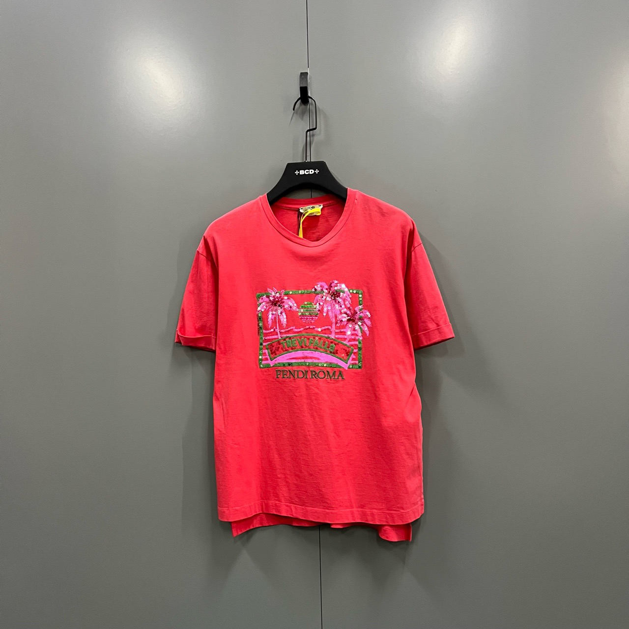 （bb）116  芬迪 亮片刺绣圆领短袖 M码/95新/5000/303612
