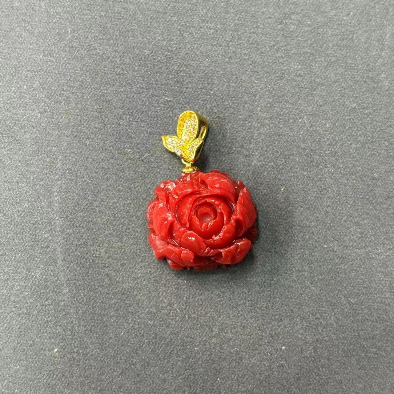 三姑娘小花吊坠FL-351