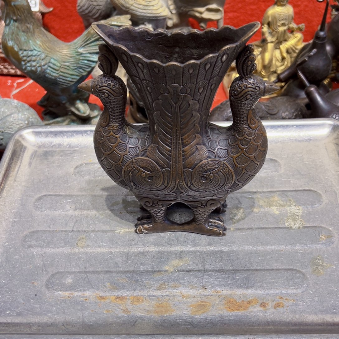 黄铜摆件，文房摆件