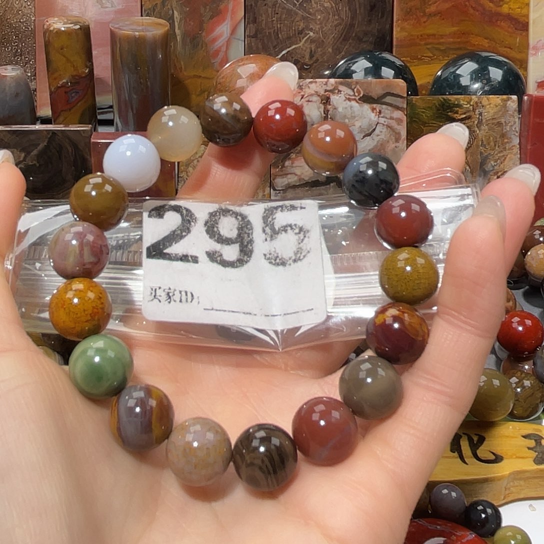 硅化玉未镶嵌天然北票硅化玉手串12.1