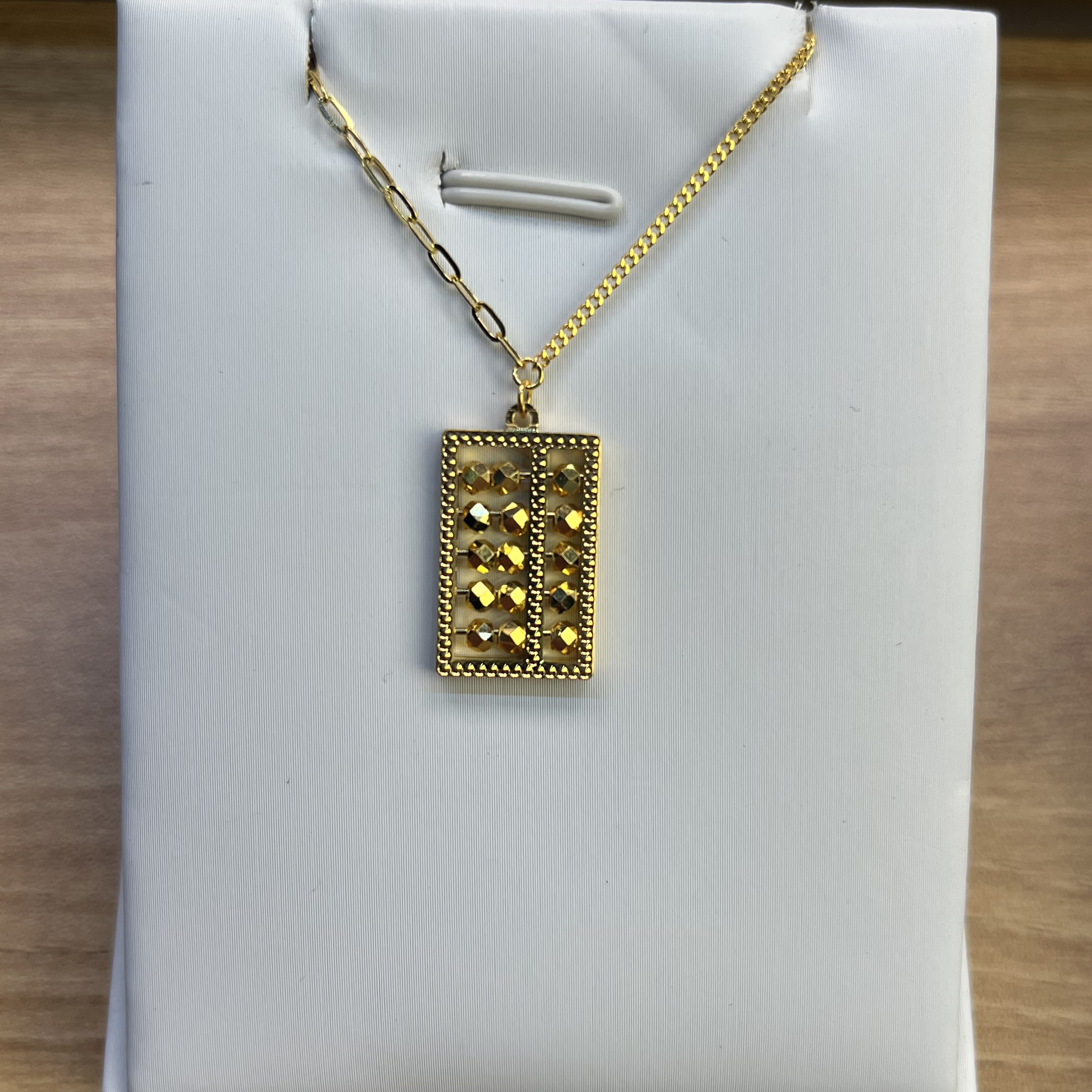 纯万福足金999黄金5g工艺蹦迪珠算盘套链黄金按克卖