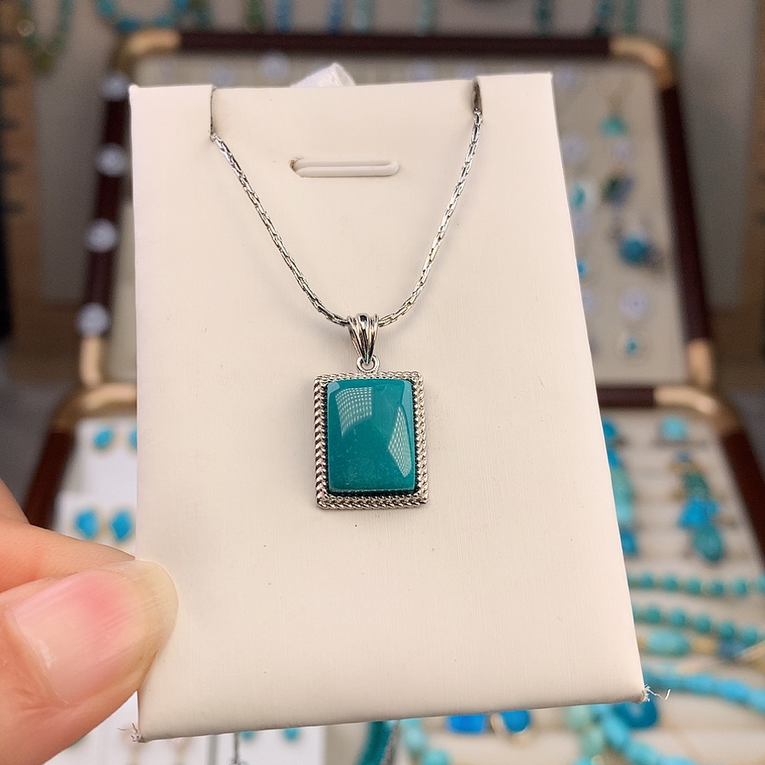 绿松石未镶嵌吊坠(不含链)