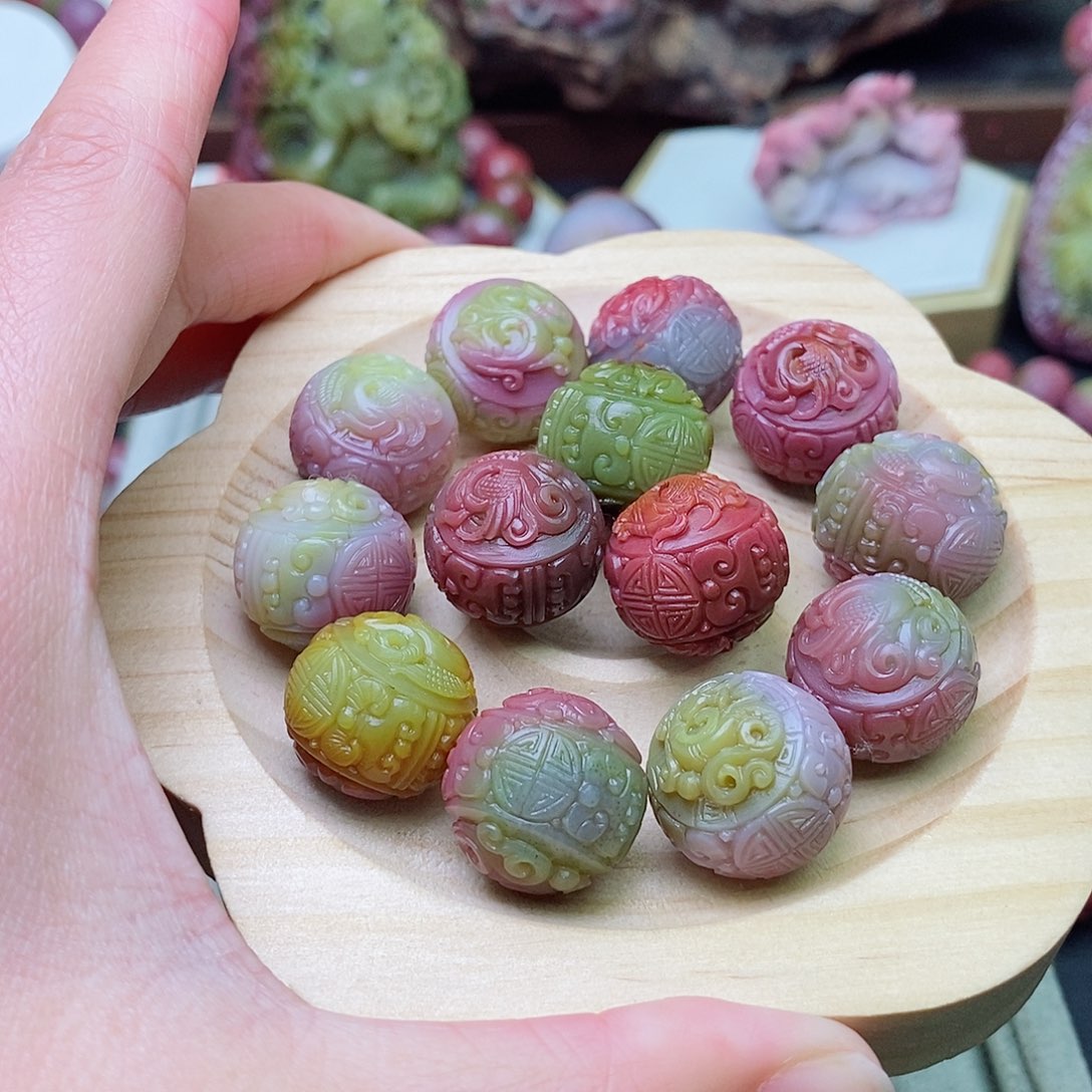 玛瑙/玉髓珠宝奇石未镶嵌清**月盐源玛瑙定制