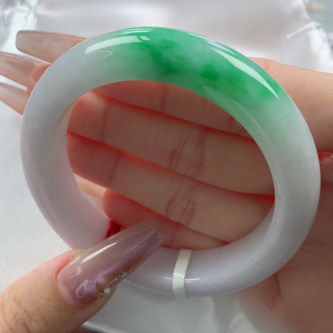 未镶嵌手镯翡翠缅甸天然翡翠A货52.5