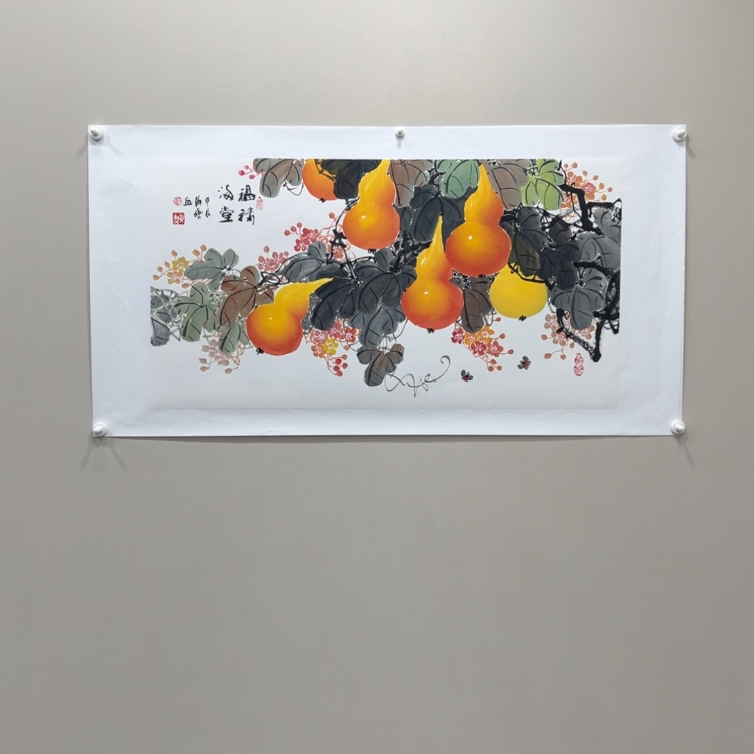 国画精品纯手绘4.5平尺