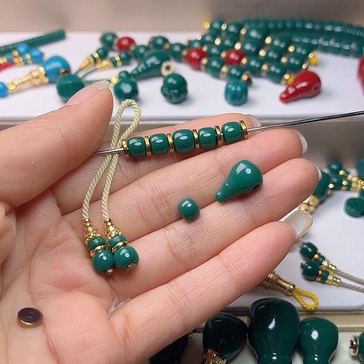 王***）五连6-6-7-6-6弟子珠一对，三通卡8m福利价