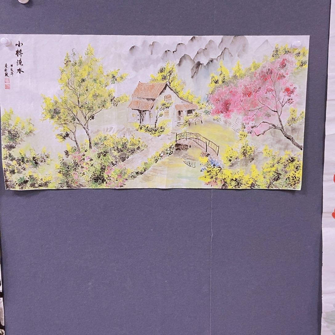 国画橘**猫朱兆喜50.100手绘画心