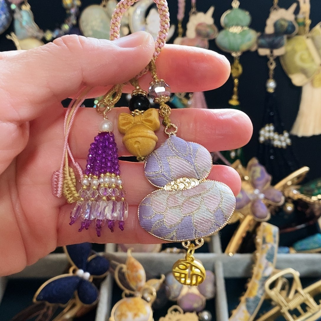 花岗石铁合金葫芦手机挂件吊坠