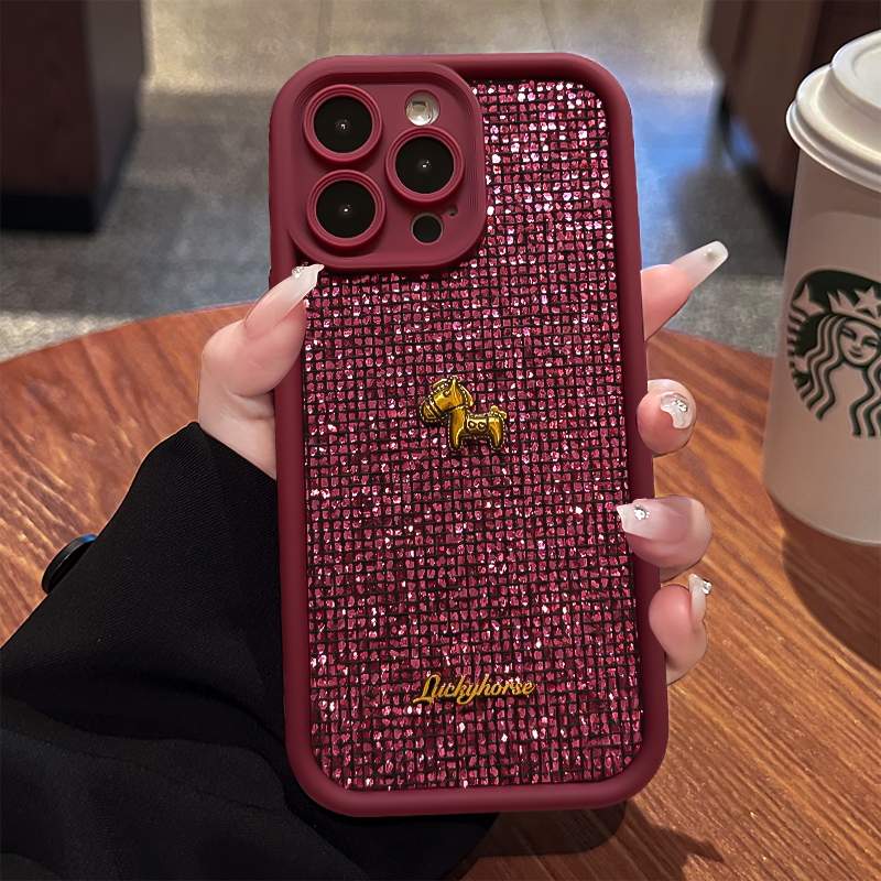 小马公仔适用苹果17荣耀VIVO华为OPPO小米配件iPhone16天眼手机壳