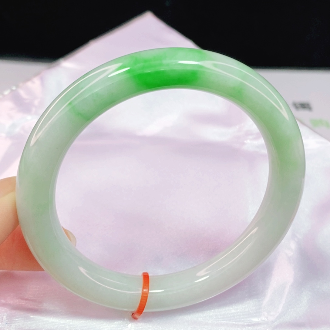 未镶嵌手镯翡翠56.5圆镯