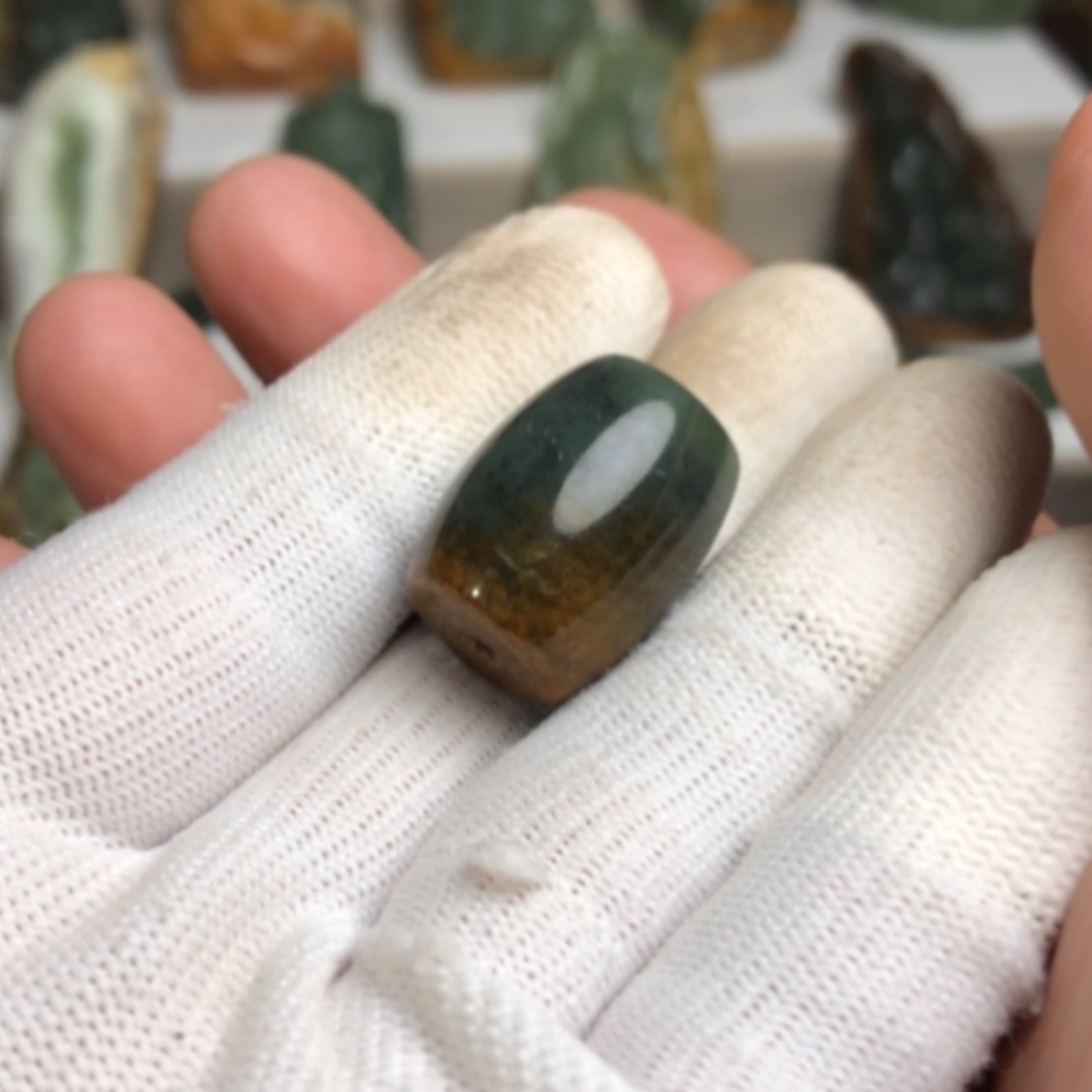 【闪购商品】岫岩河磨玉（透闪石质玉）挂件未镶嵌